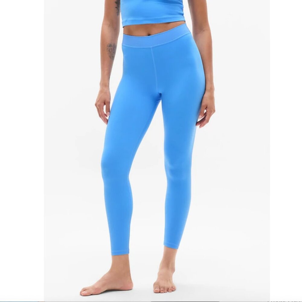 S, M, L, XL - ATHLETA Transcend High Rise Micro Waist Stretch Leggings Blue NWT